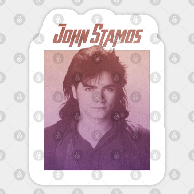 John Stamos Retro Sticker by VarioModifikasi Gank